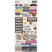 American Crafts - Vicki Boutin Stickers - Storyteller Accents & Phrases