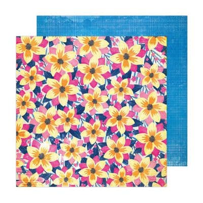 American Crafts Vicki Boutin Sweet Rush 12x12 - Floral Notes