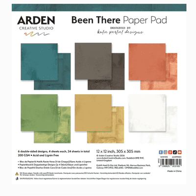 Arden Creative Studio 12x12 Paper Pad - Been There Solids