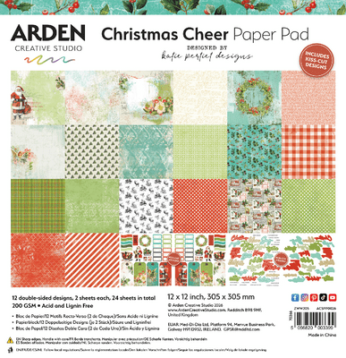 Arden Creative Studio 12x12 Paper Pad - Christmas Cheer