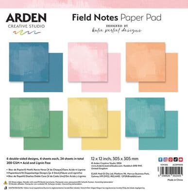 Arden Creative Studio 12x12 Paper Pad - Field Notes Solids