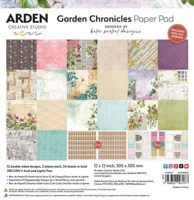 Arden Creative Studio 12x12 Paper Pad - Garden Chronicles