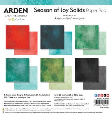 Arden Creative Studio 12x12 Paper Pad - Season Of Joy Solids
