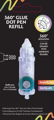 Arden Creative Studio 360ᵒ Glue Dot Pen Refill