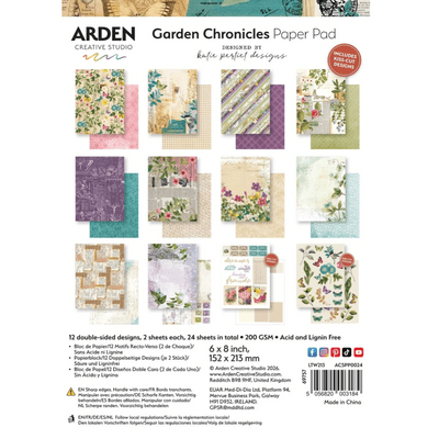 Arden Creative Studio 6x8 Paper Pad - Garden Chronicles