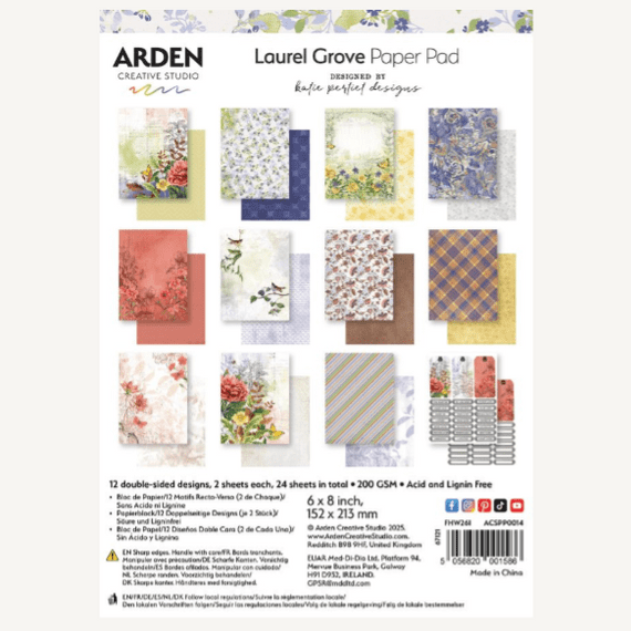 Arden Creative Studio 6x8 Paper Pad - Laurel Grove