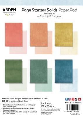 Arden Creative Studio 6x8 Paper Pad - Page Starters Solids