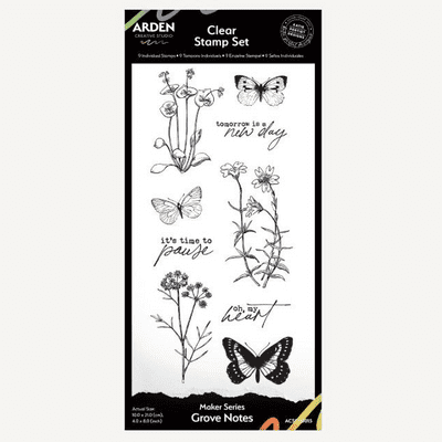 Arden Creative Studio Clear Stamps 4x8 - Maker Series - Grove Notes