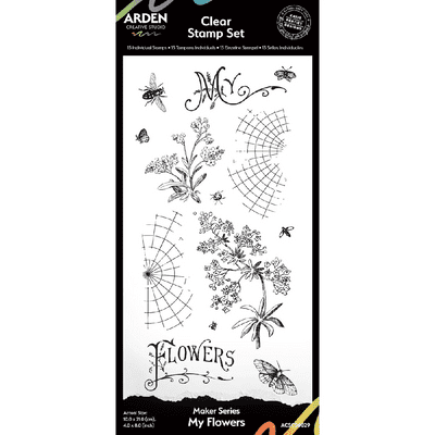 Arden Creative Studio Clear Stamps 4x8 - Maker Series - My Flowers