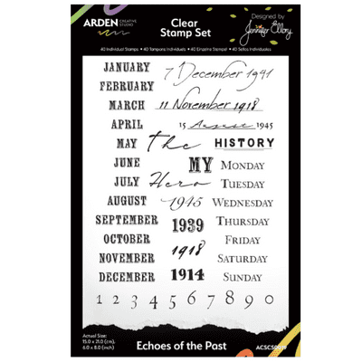 Arden Creative Studio Clear Stamps 6x8 - Echoes of the Past