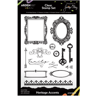 Arden Creative Studio Clear Stamps 6x8 - Heritage Accents