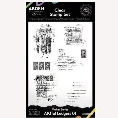Arden Creative Studio Clear Stamps - Maker Series - ARTful Ledgers 01