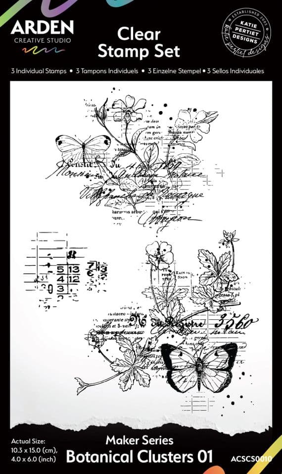 Arden Creative Studio Clear Stamps - Maker Series - Botanical Clusters 01