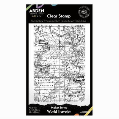 Arden Creative Studio Clear Stamps - Maker Series - World Traveler Background