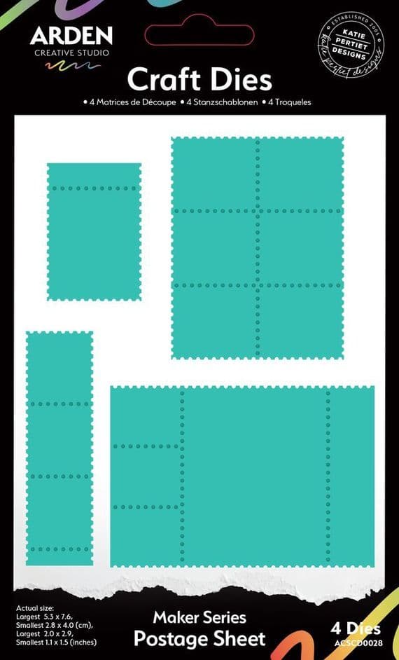 Arden Creative Studio Craft Die Set - Maker Series - Postage Sheet