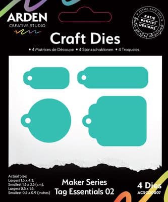 Arden Creative Studio Craft Die Set - Maker Series - Tag Essentials 02