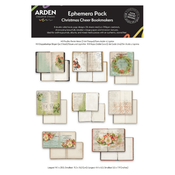 Arden Creative Studio Ephemera Pack - Christmas Cheer Bookmakers