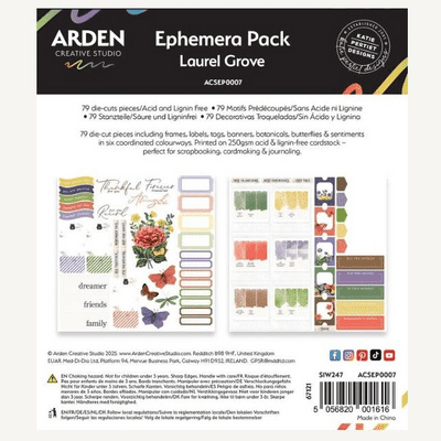 Arden Creative Studio Ephemera Pack - Laurel Grove