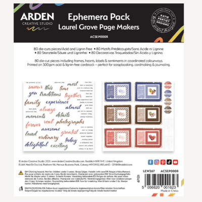 Arden Creative Studio Ephemera Pack - Laurel Grove Page Makers