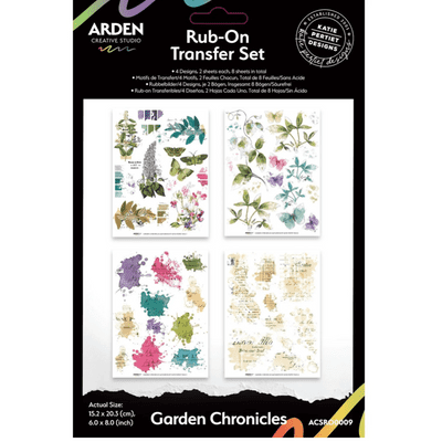 Arden Creative Studio Rub-On Transfer Set - Garden Chronicles