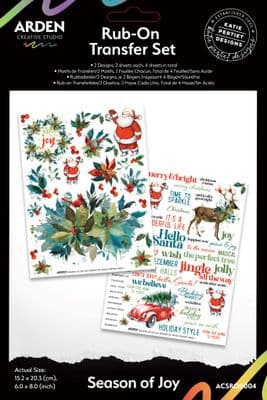 Arden Creative Studio Rub-On Transfer Set - Season of Joy