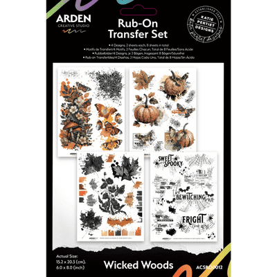 Arden Creative Studio Rub-On Transfer Set - Wicked Woods