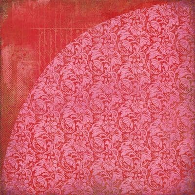 Basic Grey 12x12 Paper - Kissing Booth - Lip Gloss