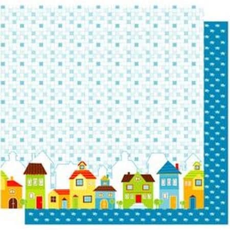 Best Creations 12x12 Paper - Transportation - Houses