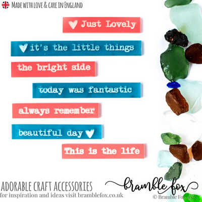 Bramble Fox Perspextives - Bright Side Wordfetti