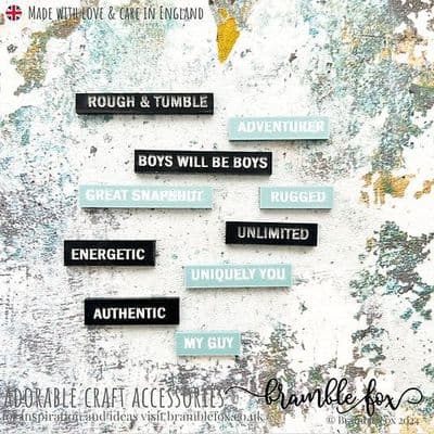 Bramble Fox Perspextives - My Guy Wordfetti