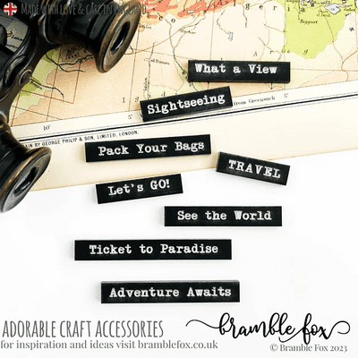 Bramble Fox Perspextives - Travel Wordfetti