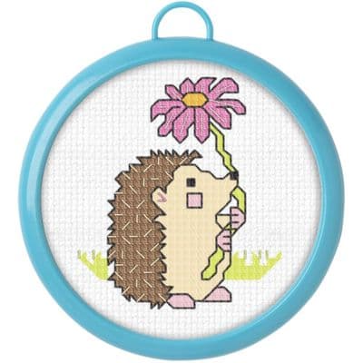 Bucilla My 1st Stitch Mini Counted Cross Stitch Kit - Hedgehog