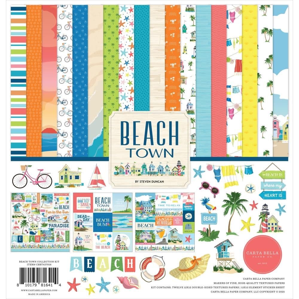 Carta Bella „Go On An Adventure“ Stempel-Set – 13 Stempel Für Karten & Scrapbooking