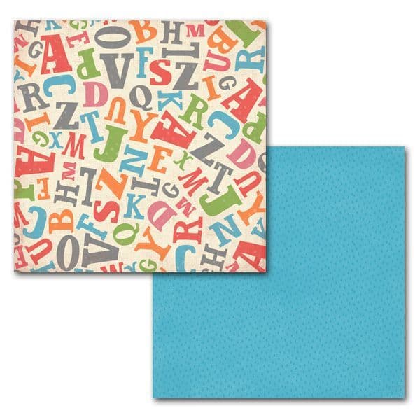 Carta Bella 12x12 Paper - Alphabet Junction - Tossed Letters