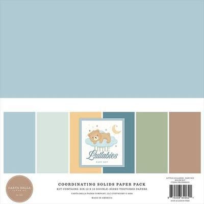 Carta Bella 12x12 Solids Paper Pack - Little Lullabies Baby Boy