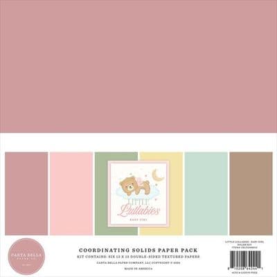 Carta Bella 12x12 Solids Paper Pack - Little Lullabies Baby Girl