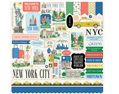 Carta Bella - Element Stickers - New York