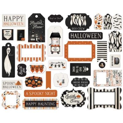 Carta Bella Ephemera Frames & Tags - Halloween Market