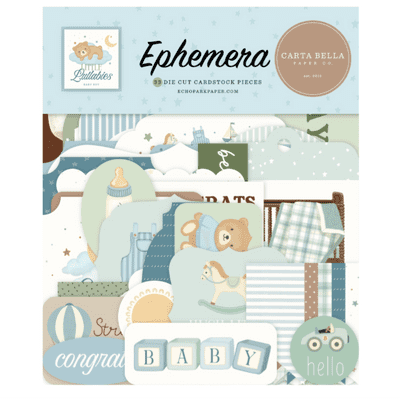 Carta Bella Ephemera - Little Lullabies Baby Boy