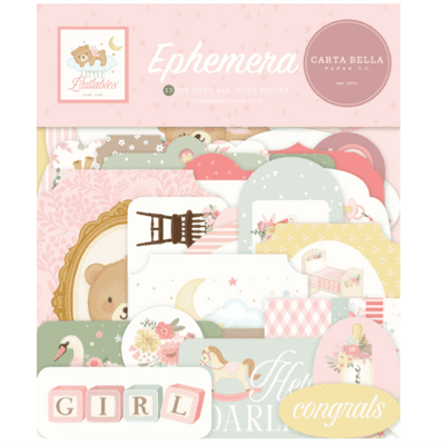 Carta Bella Ephemera - Little Lullabies Baby Girl