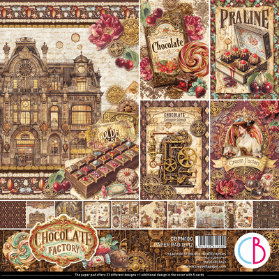 Ciao Bella 12x12 Inch Paper Pad - The Chocolate Factory