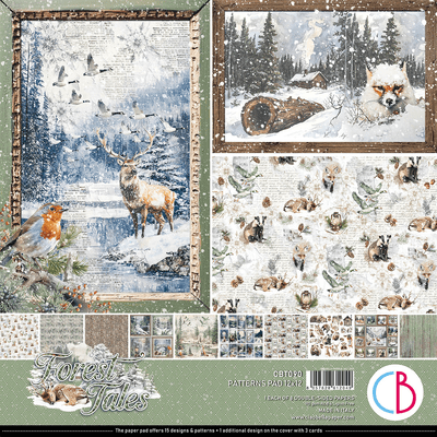 Ciao Bella 12x12 Inch Patterns Paper Pad - Forest Tales