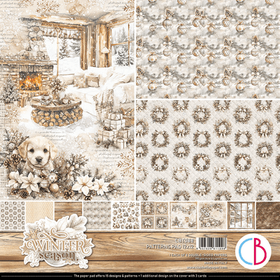 Ciao Bella 12x12 Inch Patterns Paper Pad - Winter Season