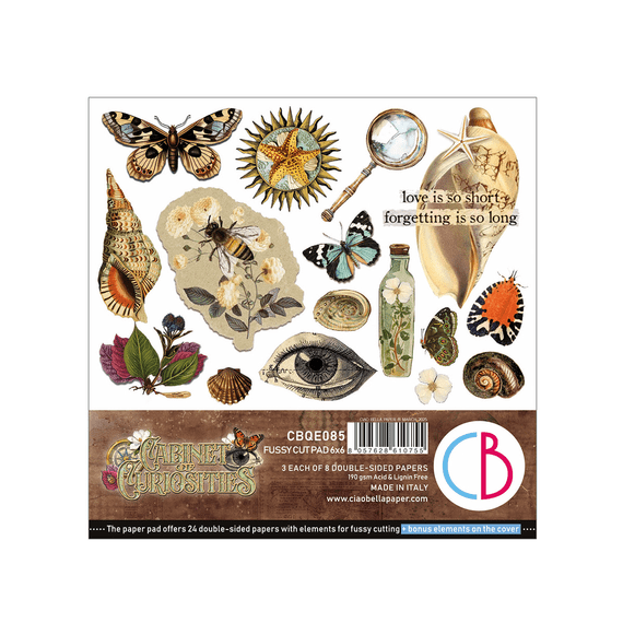 Ciao Bella 6x6 Inch Fussy Cut Pad - Cabinet of Curiosities