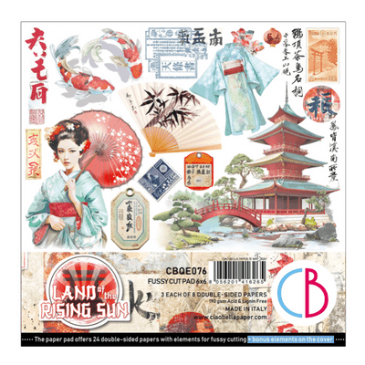 Ciao Bella 6x6 Inch Fussy Cut Pad - Land of the Rising Sun