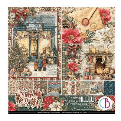 Ciao Bella 8x8 Inch Paper Pad - Merry & Bright