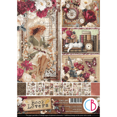 Ciao Bella A4 Creative Pad - Book Lovers