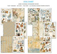 Ciao Bella A4 Junk Journal Ephemera Book - Asia Diary