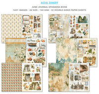 Ciao Bella A4 Junk Journal Ephemera Book - Asia Diary