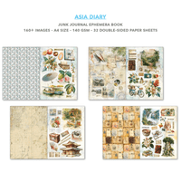 Ciao Bella A4 Junk Journal Ephemera Book - Asia Diary